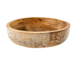 Wildflower Wooden Bowls - 2 sizes