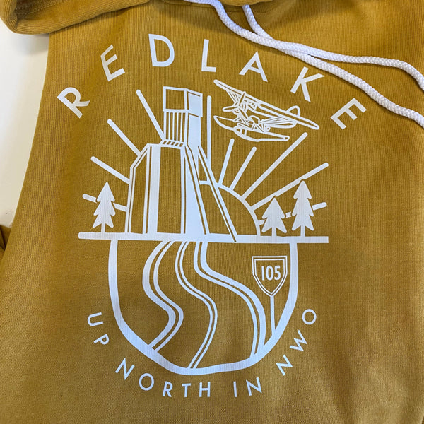 Red Lake Up North Collection Hoodie - Heather Mustard