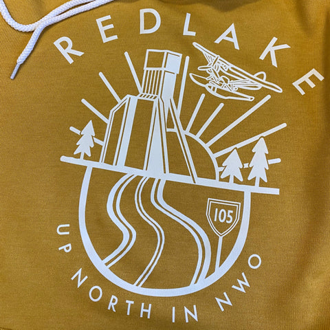 Red Lake Up North Collection Hoodie - Heather Mustard