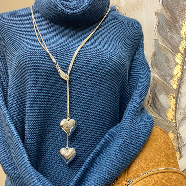 Twin Hearts Necklace