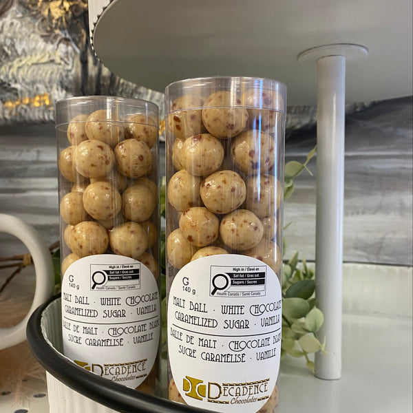 White Chocolate Malt Balls