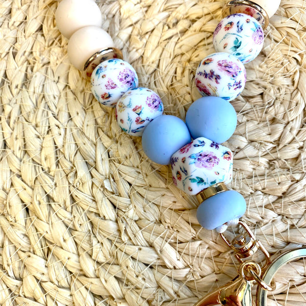 Jill Floral Teardrop Wristlet