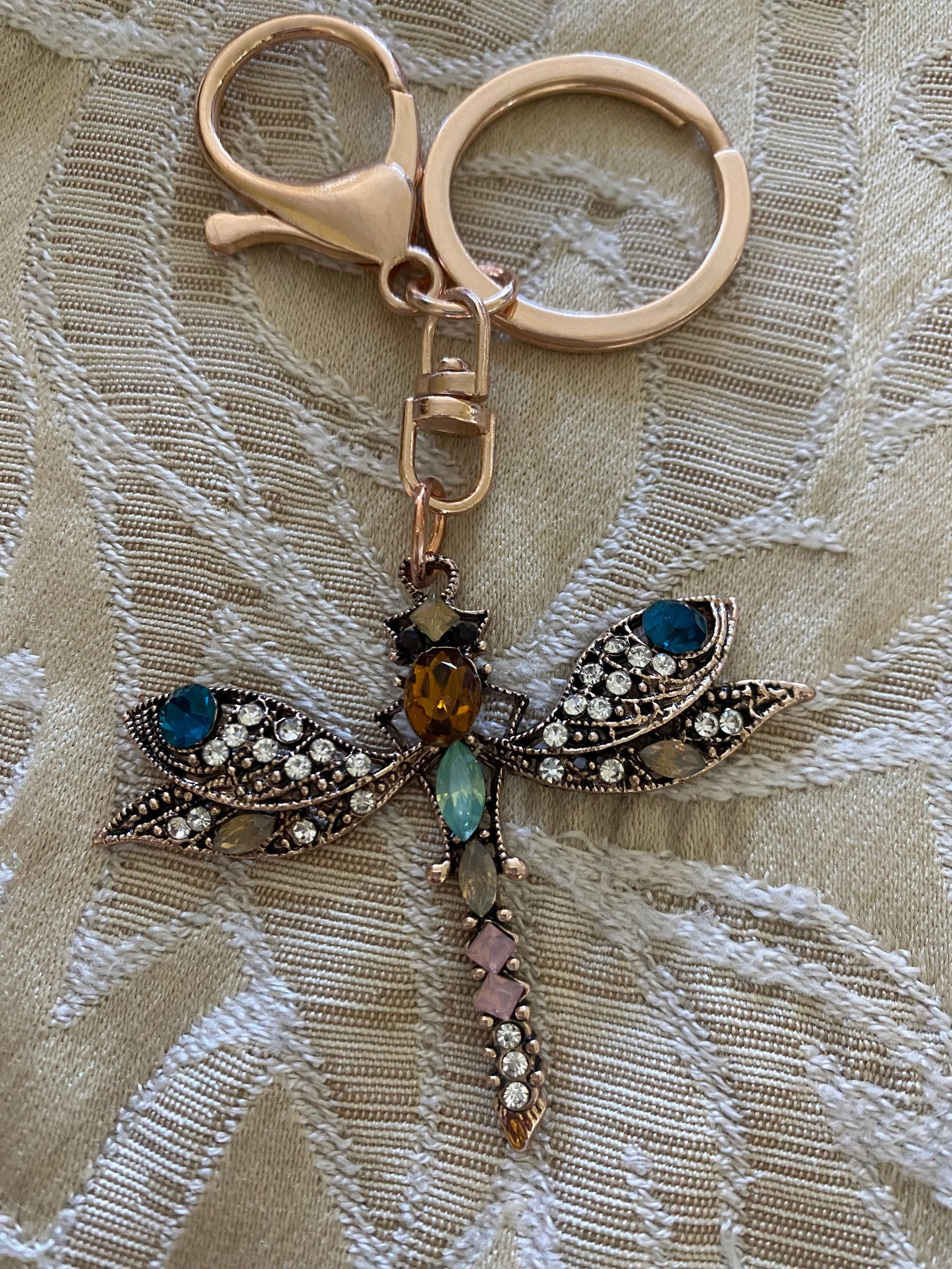 Jewelled Dragonfly Key Chain