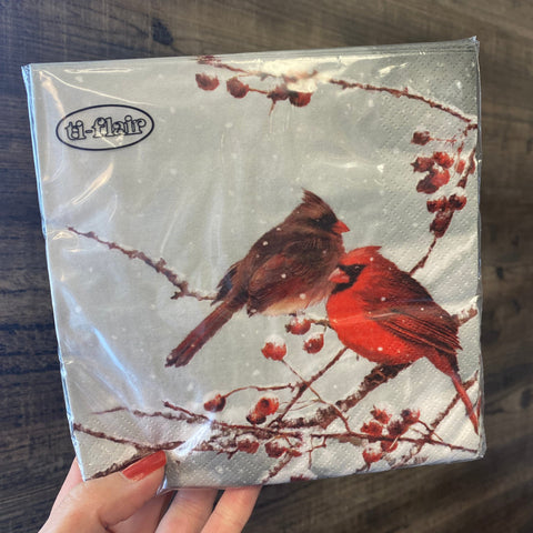 Red Cardinal Lunch Napkins