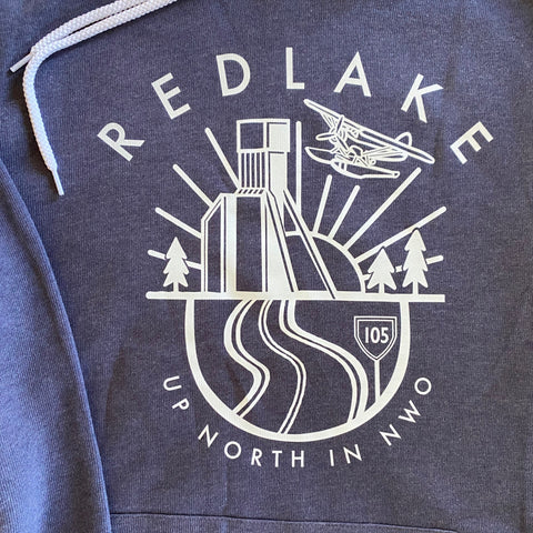 Red Lake Up North Collection Hoodie - Heather Navy