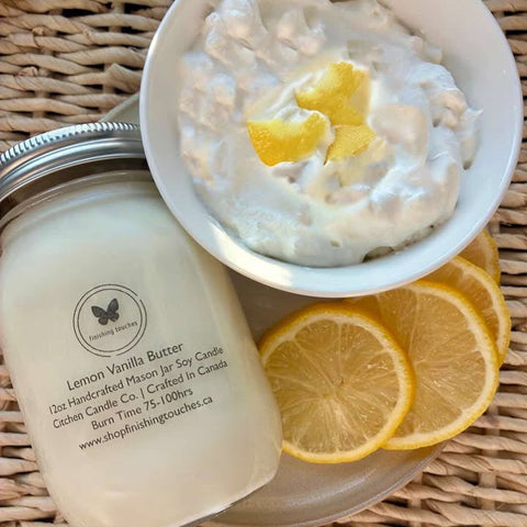 Lemon Vanilla Butter 12oz Soy Candle