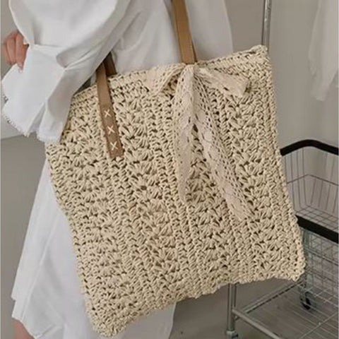 Sylvia Straw Tote