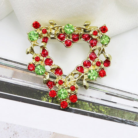 Heart Wreath Brooch