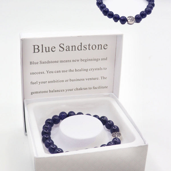 Blue Sandstone Bracelet