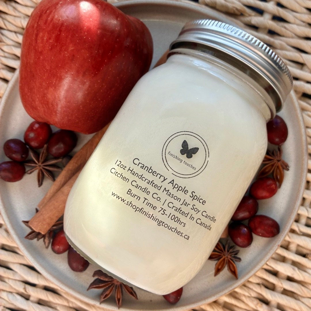 Cranberry Apple Spice 12 oz Soy Candle