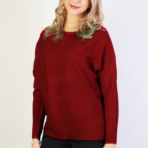 Casey Pullover - Burgundy