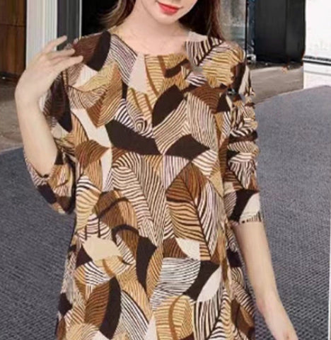 leaf pattern tunic 