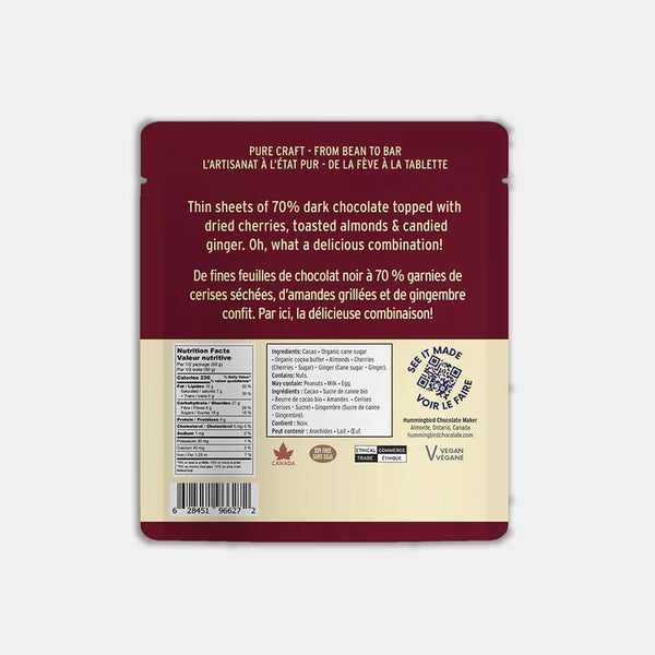 Cherry Almond Ginger Bark