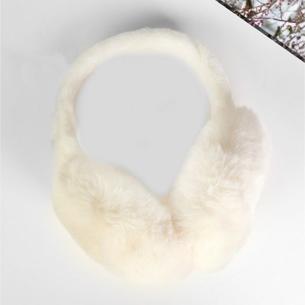 Macy Oversized Ear Muffs - Black & White