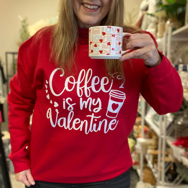 My Coffee Valentine Crewneck