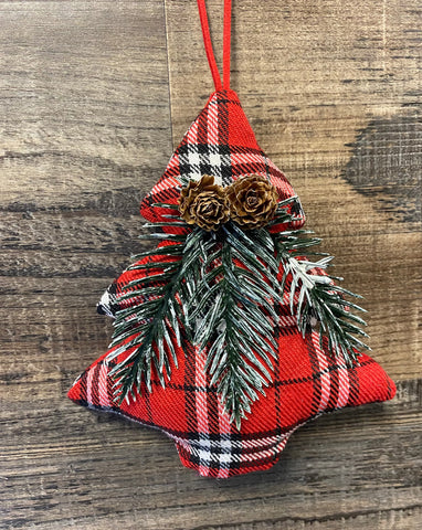 Plaid Tree Ornament