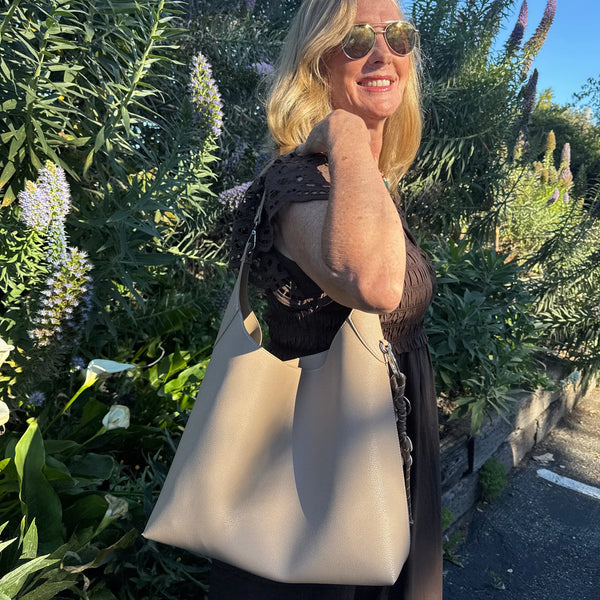 Bruno Shoulder Bag- Beige
