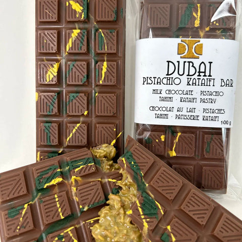 Dubai Pistachio Kataifi Chocolate Bar