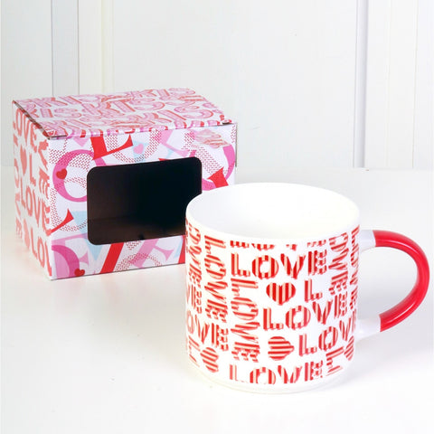 Candy Stripe Love Mug