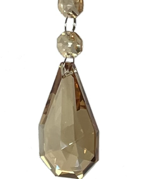 Glass Drop Ornament - Gold