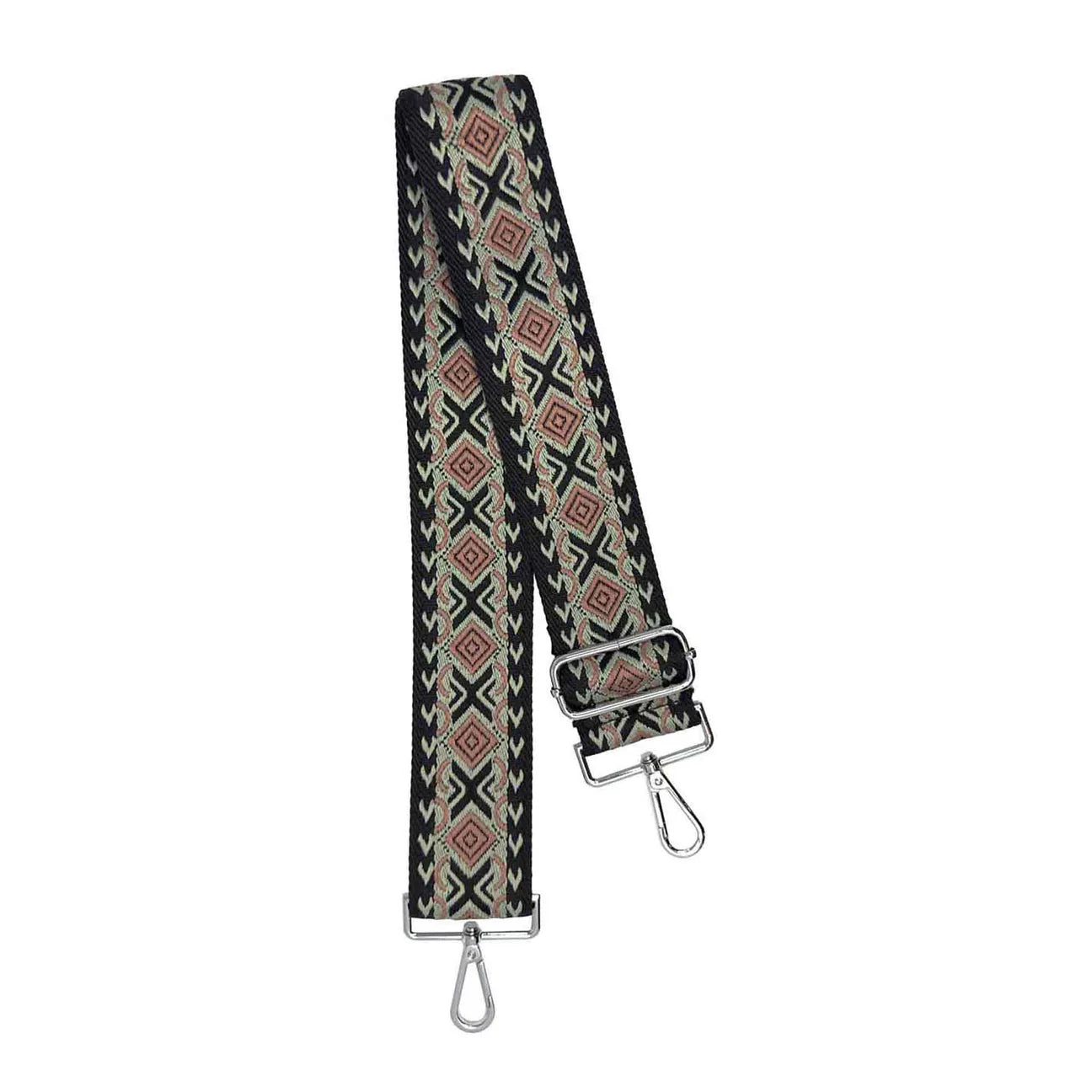 Stevie Handbag Straps - Light Gold Hardware - Black