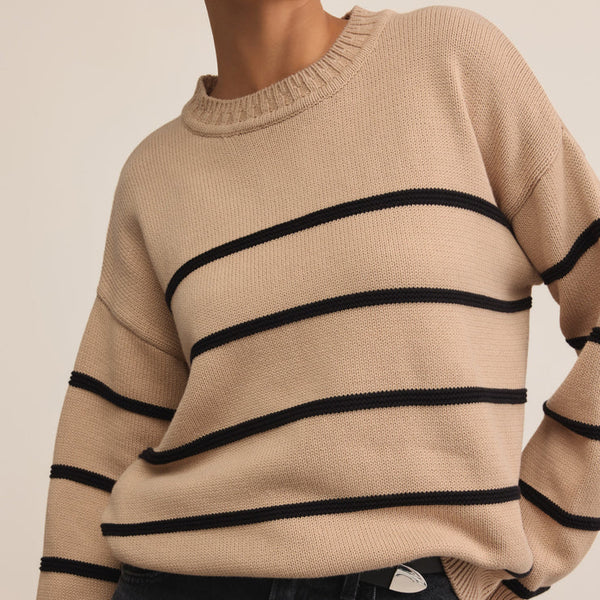 Boyfriend Striped Cotton Sweater