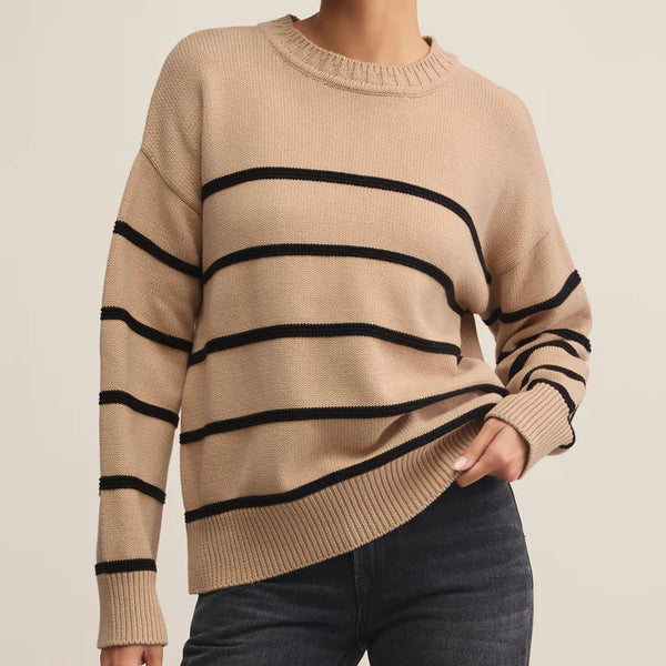 Boyfriend Striped Cotton Sweater