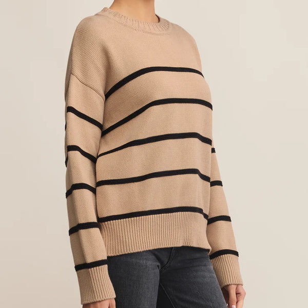 Boyfriend Striped Cotton Sweater