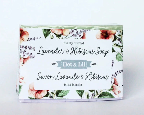 Lavender and Hibiscus Soap
