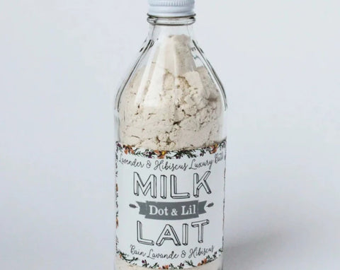 Lavender and Hibiscus Milk Bath Bottle