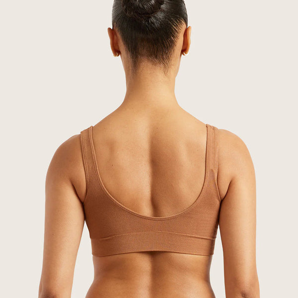 Padded Shaper Crop Bra- Maple by BOODY