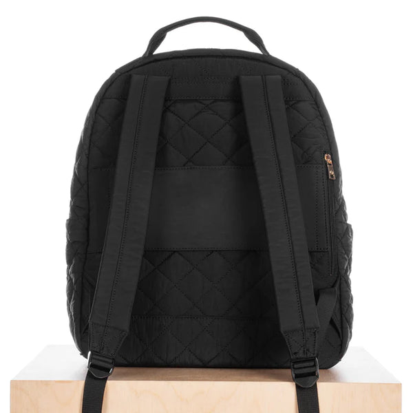 Quilted Backpack - Black