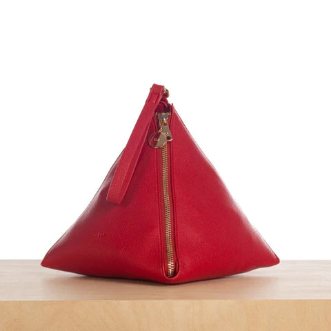 Pyramid Clutch - Red