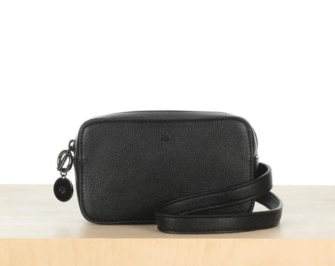 Micro Belt Bag- Black Pebble