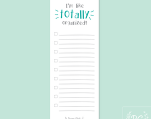 Totally Organized Note Pad